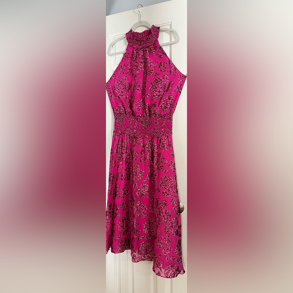 White House Black Market pink maxi dress
